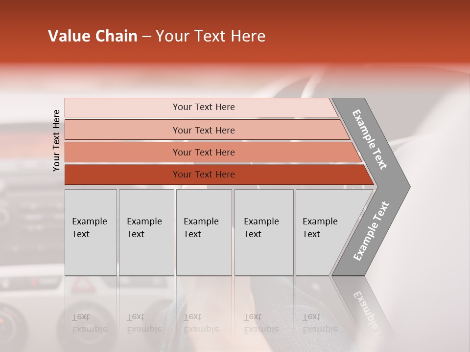 A Person Holding A Cell Phone While Driving A Car PowerPoint Template