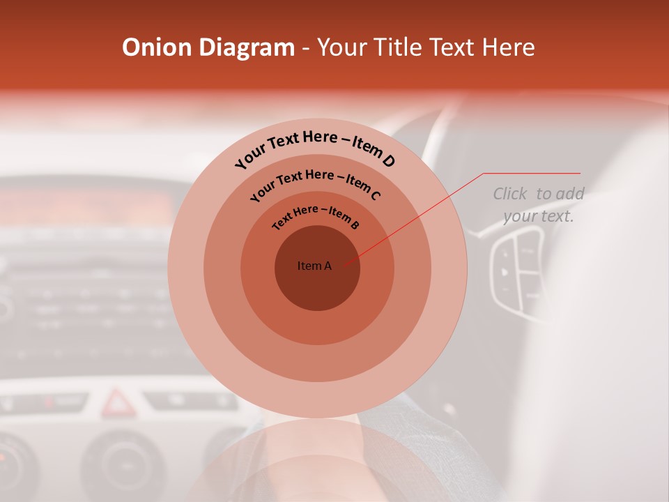 A Person Holding A Cell Phone While Driving A Car PowerPoint Template