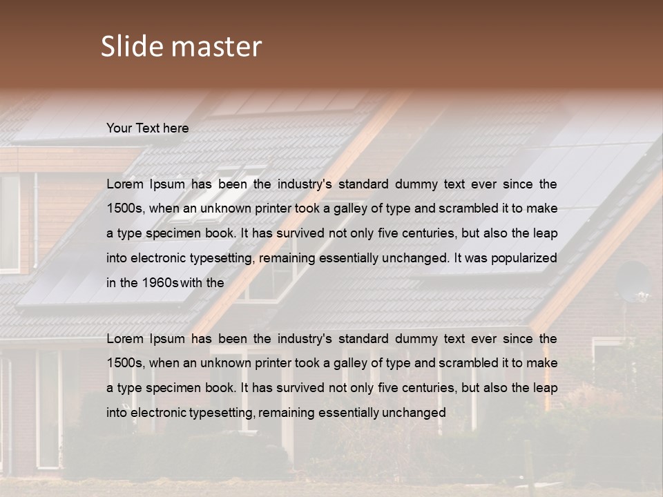 Panel Cell Industry PowerPoint Template