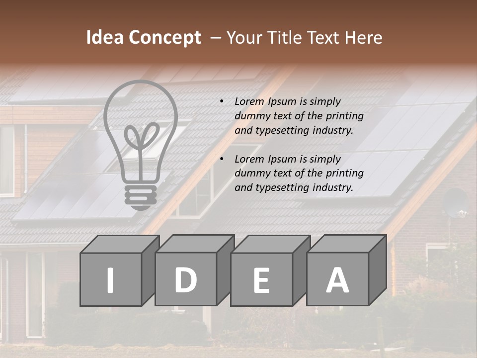 Panel Cell Industry PowerPoint Template