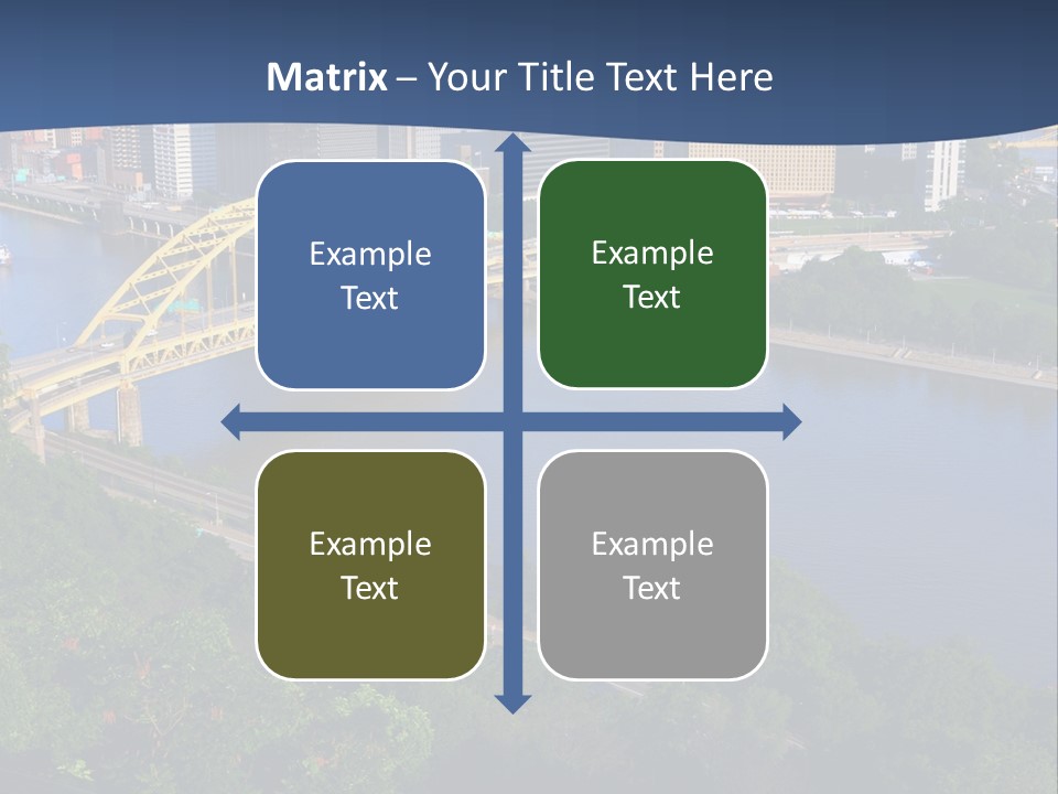 Pennsylvania Skyscraper Bridge PowerPoint Template