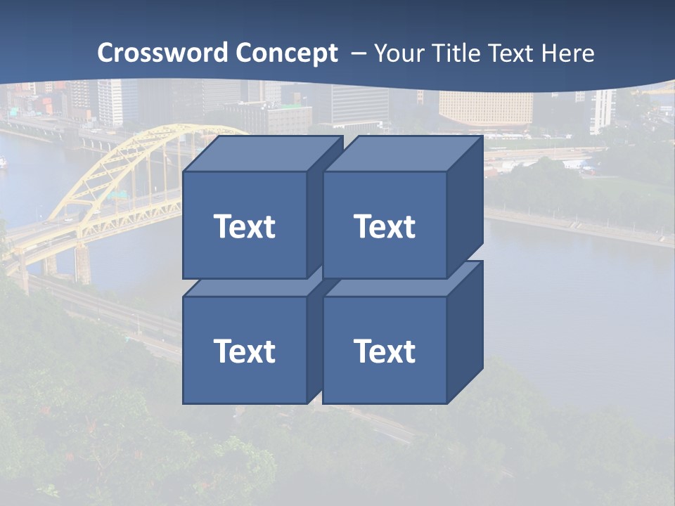 Pennsylvania Skyscraper Bridge PowerPoint Template