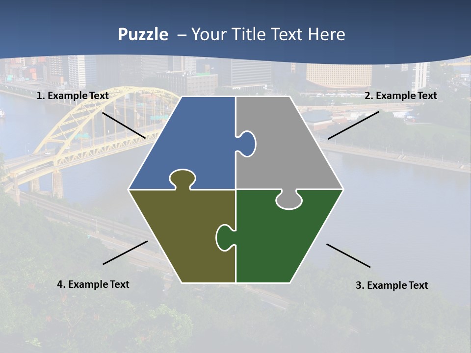 Pennsylvania Skyscraper Bridge PowerPoint Template