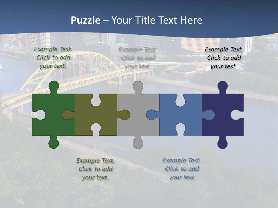 Pennsylvania Skyscraper Bridge PowerPoint Template