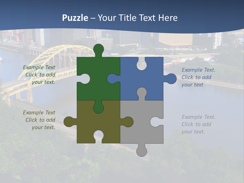 Pennsylvania Skyscraper Bridge PowerPoint Template