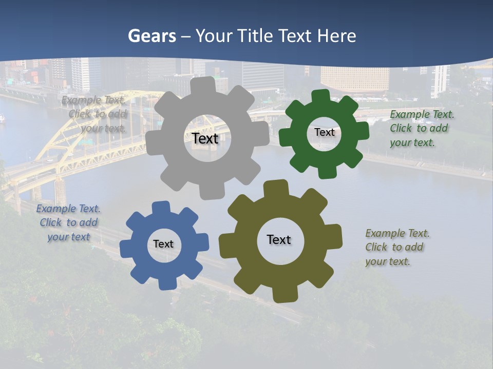 Pennsylvania Skyscraper Bridge PowerPoint Template