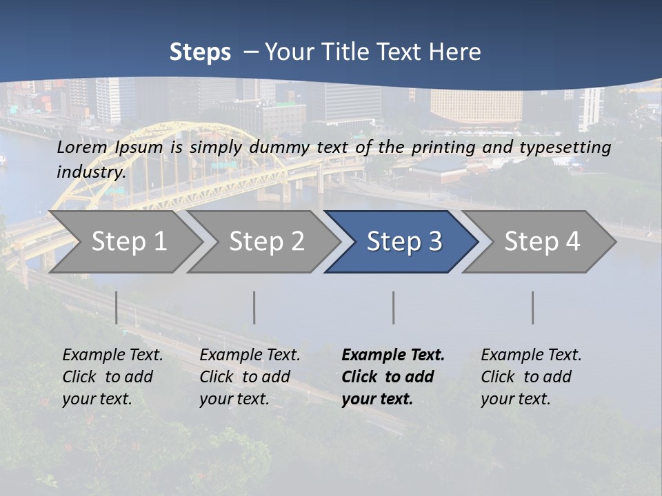 Pennsylvania Skyscraper Bridge PowerPoint Template