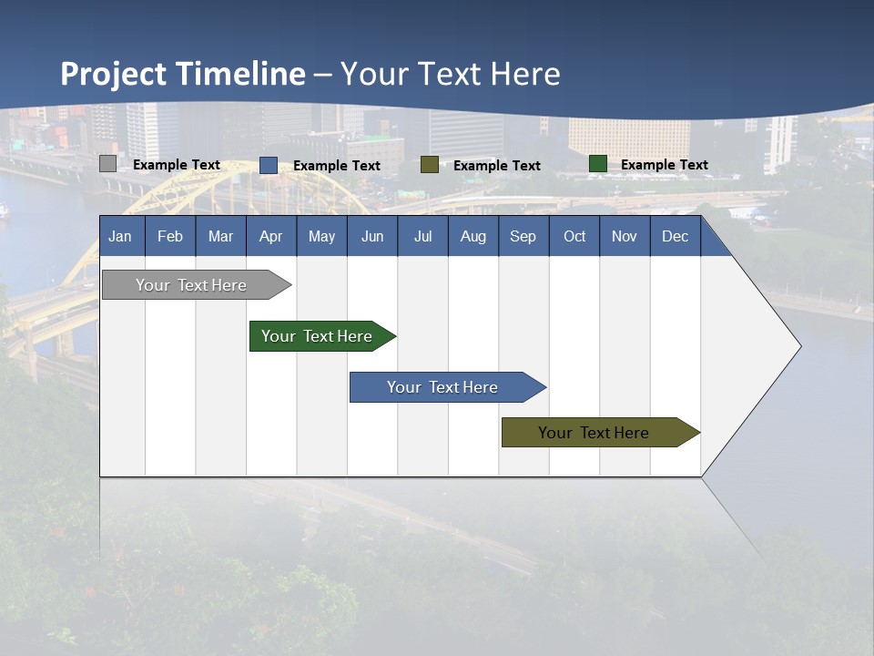 Pennsylvania Skyscraper Bridge PowerPoint Template