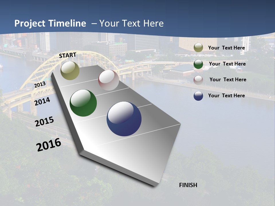 Pennsylvania Skyscraper Bridge PowerPoint Template
