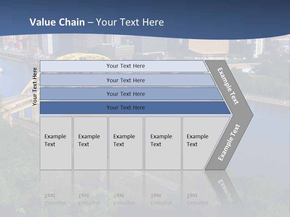 Pennsylvania Skyscraper Bridge PowerPoint Template