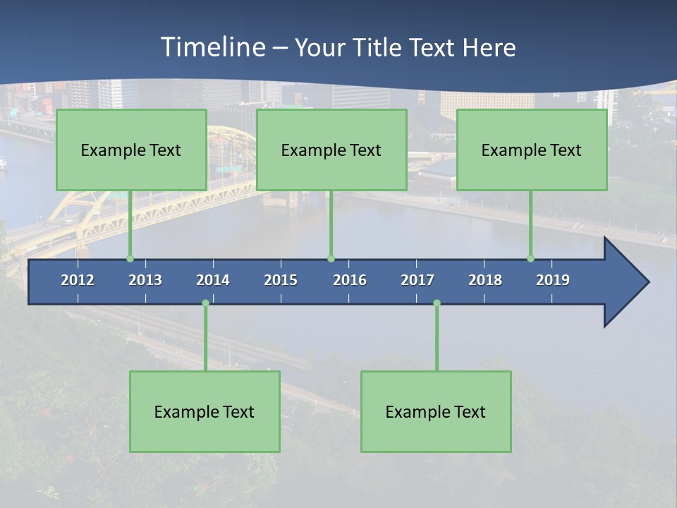 Pennsylvania Skyscraper Bridge PowerPoint Template