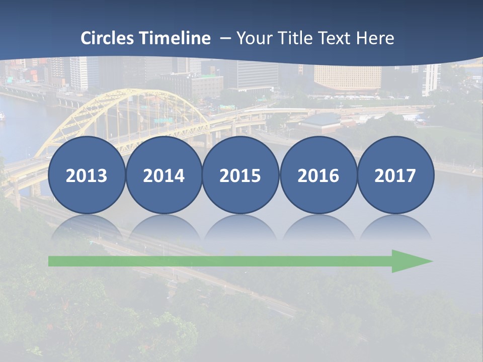 Pennsylvania Skyscraper Bridge PowerPoint Template