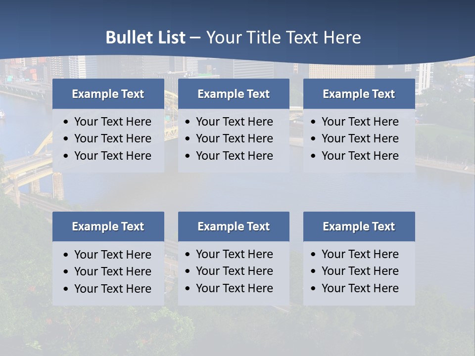 Pennsylvania Skyscraper Bridge PowerPoint Template