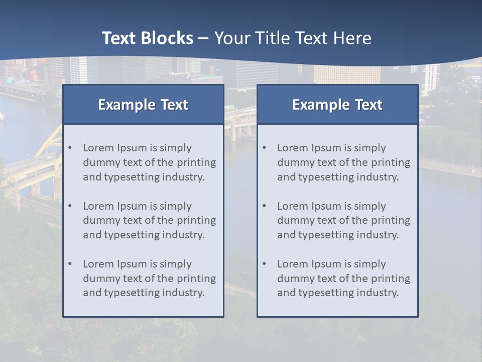 Pennsylvania Skyscraper Bridge PowerPoint Template