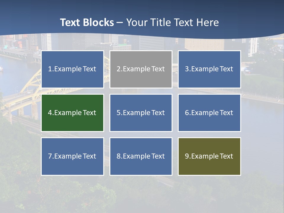 Pennsylvania Skyscraper Bridge PowerPoint Template