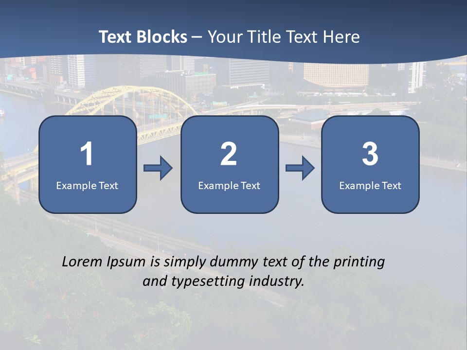 Pennsylvania Skyscraper Bridge PowerPoint Template