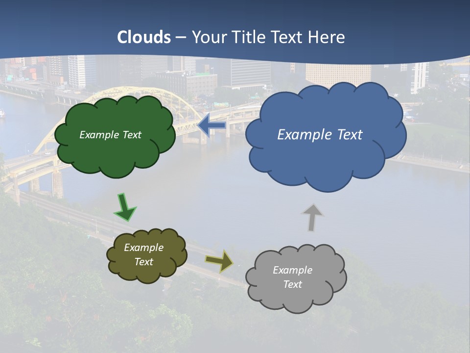 Pennsylvania Skyscraper Bridge PowerPoint Template