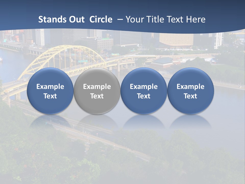 Pennsylvania Skyscraper Bridge PowerPoint Template