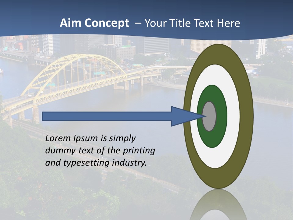 Pennsylvania Skyscraper Bridge PowerPoint Template