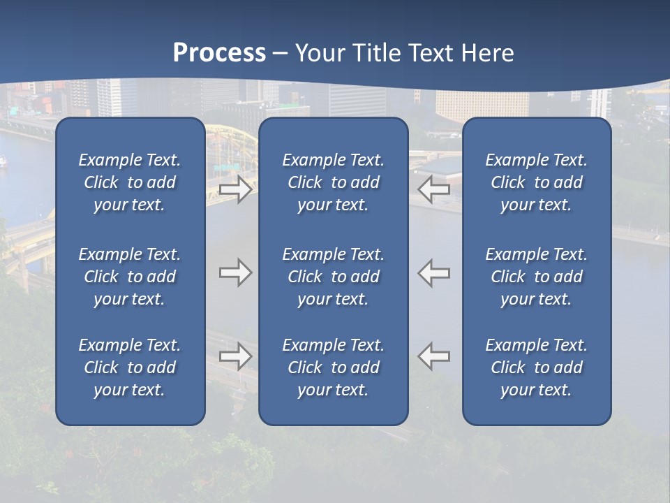 Pennsylvania Skyscraper Bridge PowerPoint Template