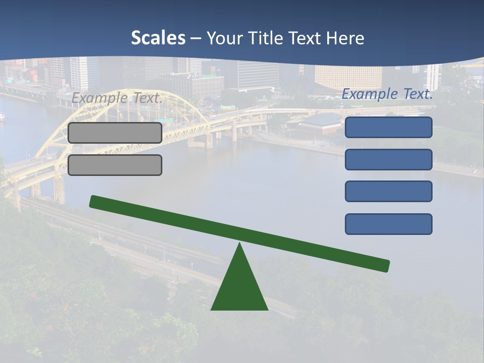 Pennsylvania Skyscraper Bridge PowerPoint Template