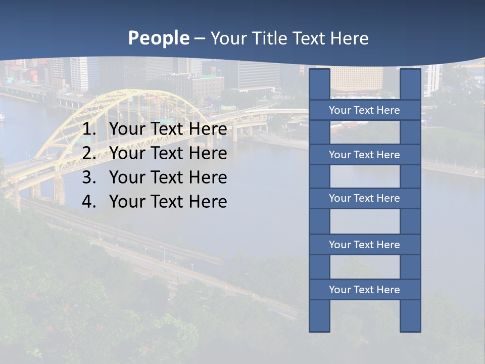 Pennsylvania Skyscraper Bridge PowerPoint Template