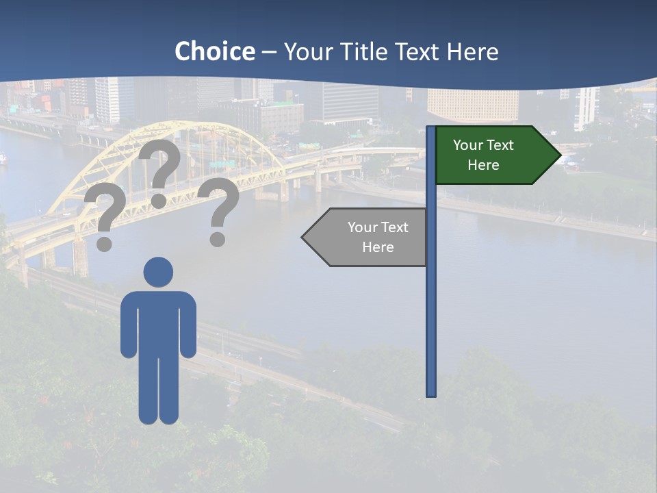 Pennsylvania Skyscraper Bridge PowerPoint Template