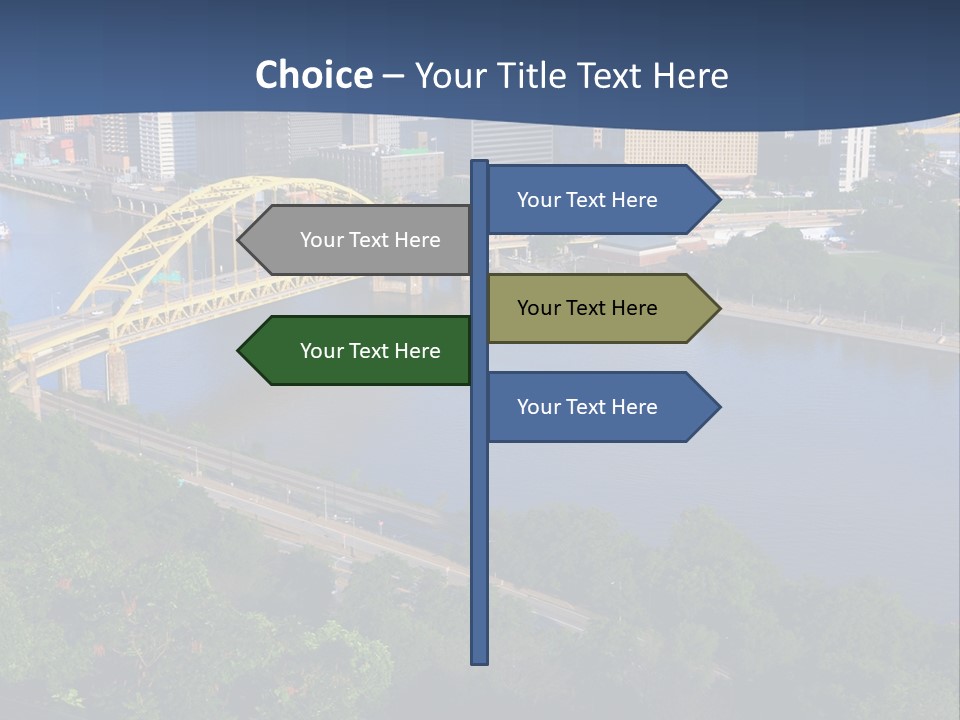 Pennsylvania Skyscraper Bridge PowerPoint Template