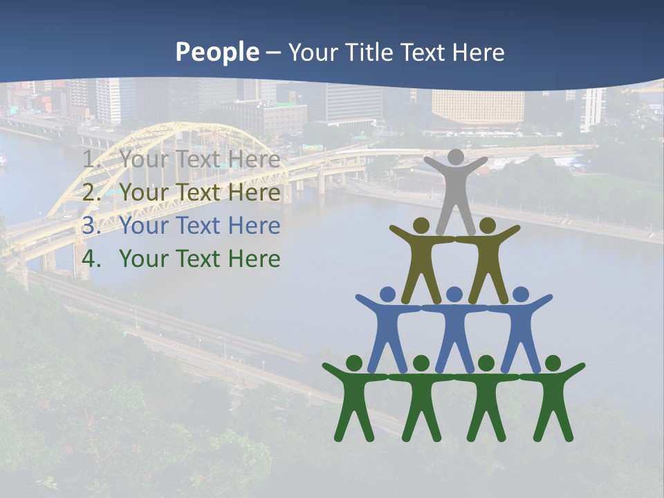 Pennsylvania Skyscraper Bridge PowerPoint Template