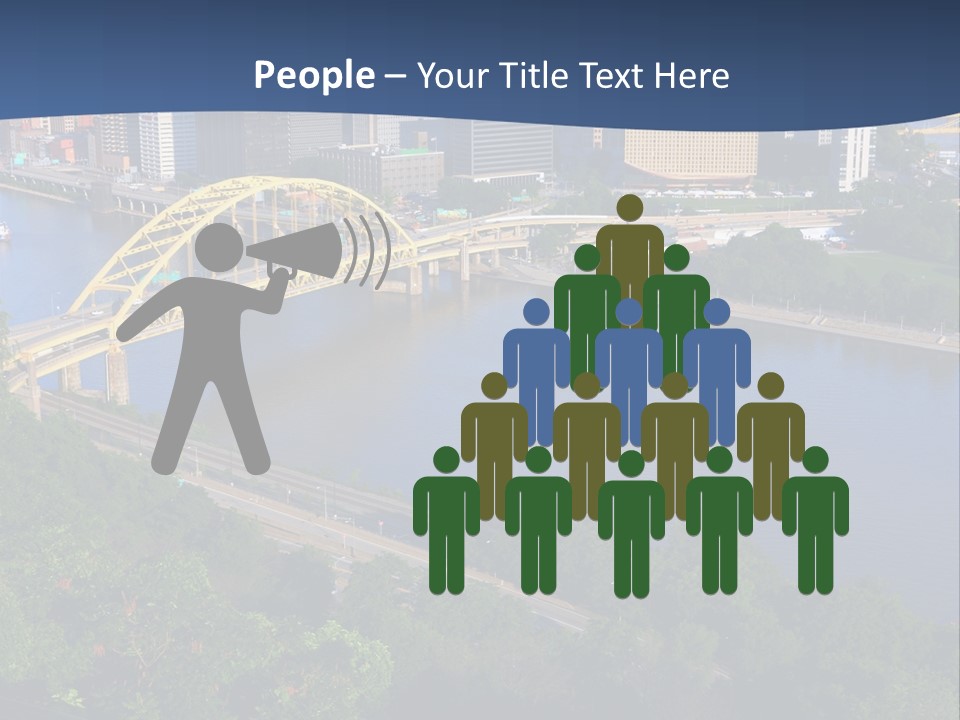 Pennsylvania Skyscraper Bridge PowerPoint Template