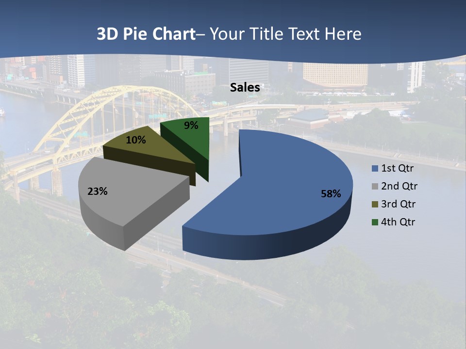 Pennsylvania Skyscraper Bridge PowerPoint Template