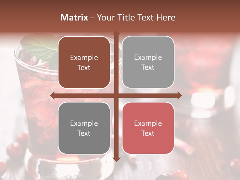 Alcoholic Liquid Food PowerPoint Template