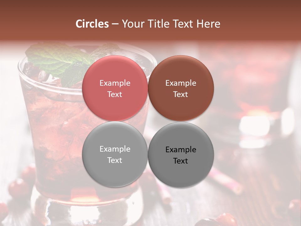 Alcoholic Liquid Food PowerPoint Template