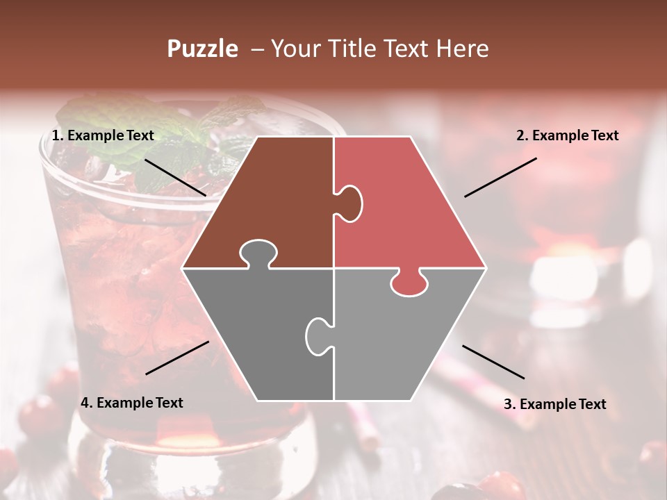 Alcoholic Liquid Food PowerPoint Template