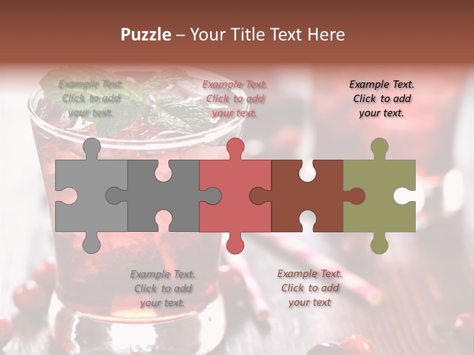 Alcoholic Liquid Food PowerPoint Template