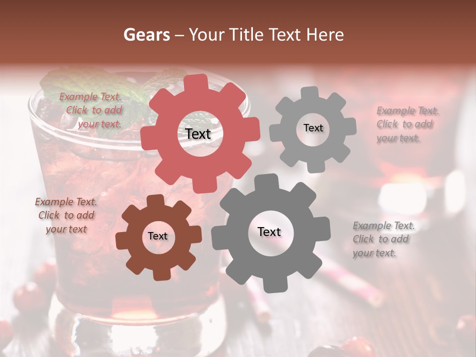 Alcoholic Liquid Food PowerPoint Template