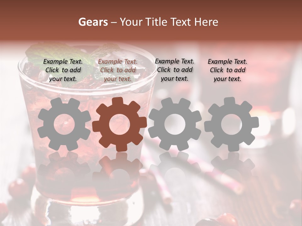 Alcoholic Liquid Food PowerPoint Template