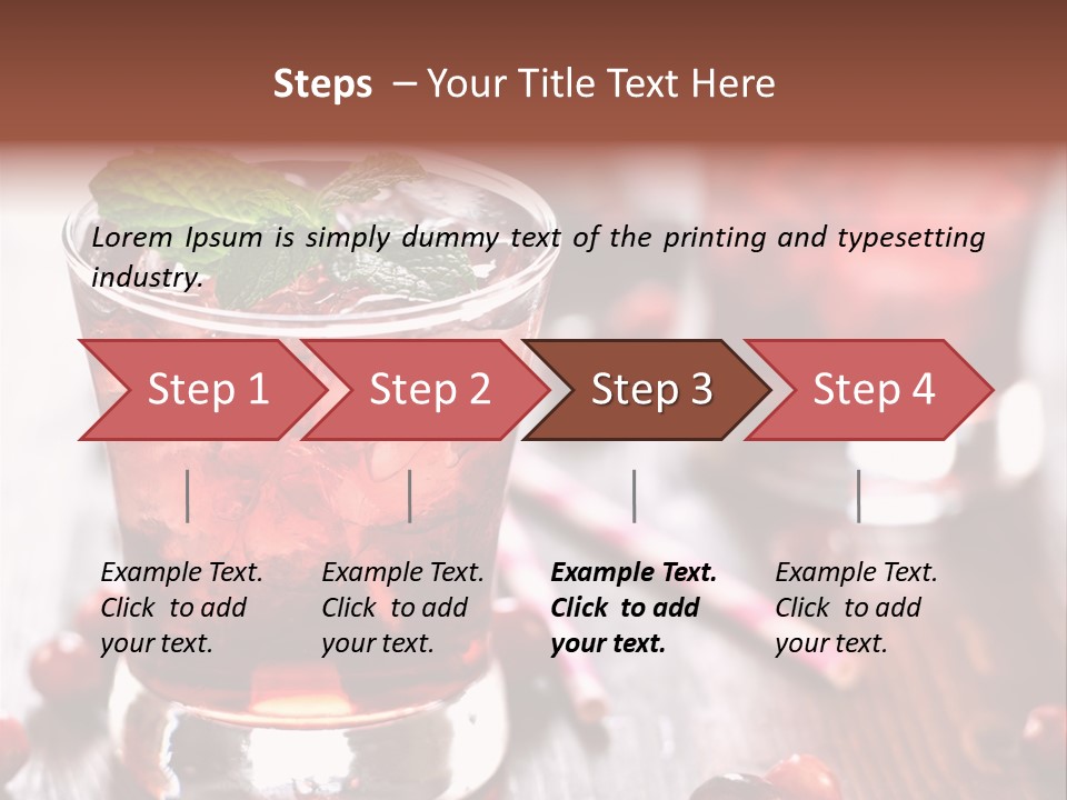 Alcoholic Liquid Food PowerPoint Template