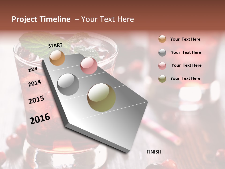 Alcoholic Liquid Food PowerPoint Template