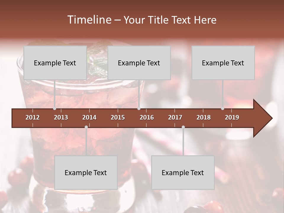 Alcoholic Liquid Food PowerPoint Template