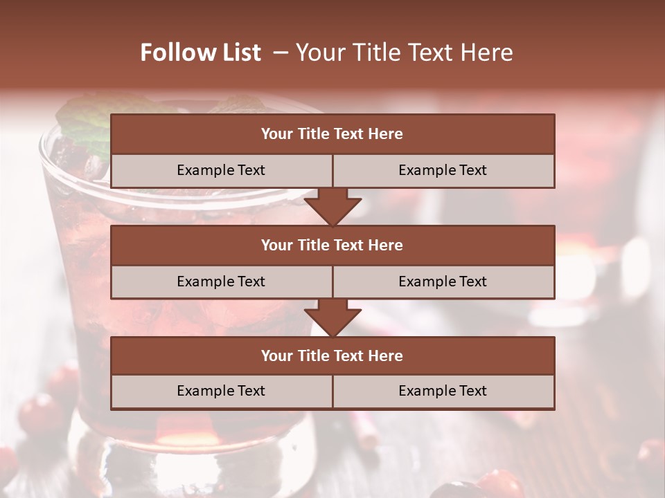 Alcoholic Liquid Food PowerPoint Template