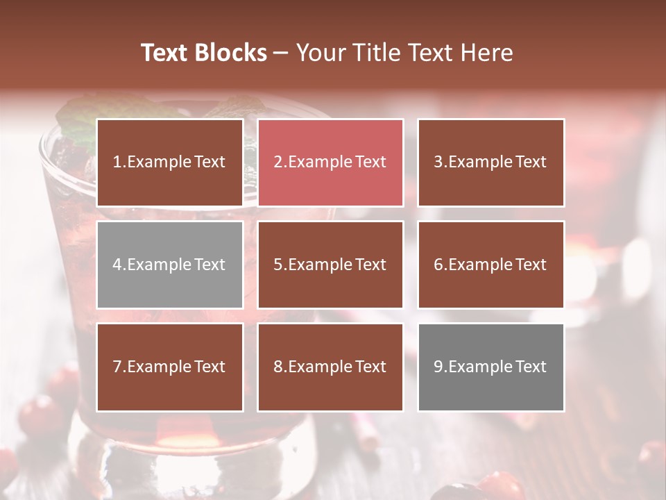 Alcoholic Liquid Food PowerPoint Template