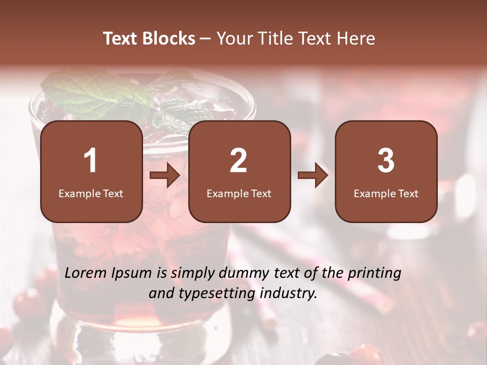 Alcoholic Liquid Food PowerPoint Template