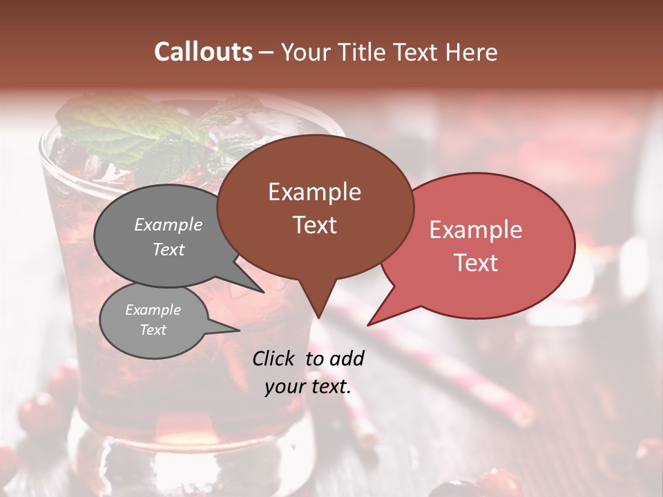 Alcoholic Liquid Food PowerPoint Template