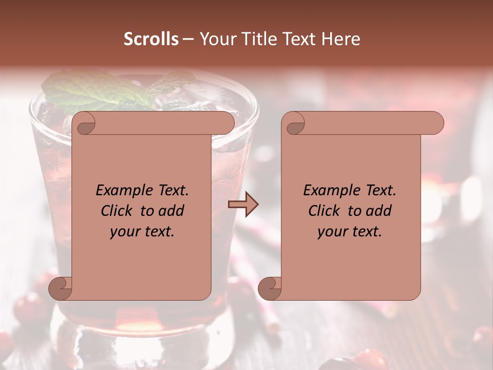 Alcoholic Liquid Food PowerPoint Template