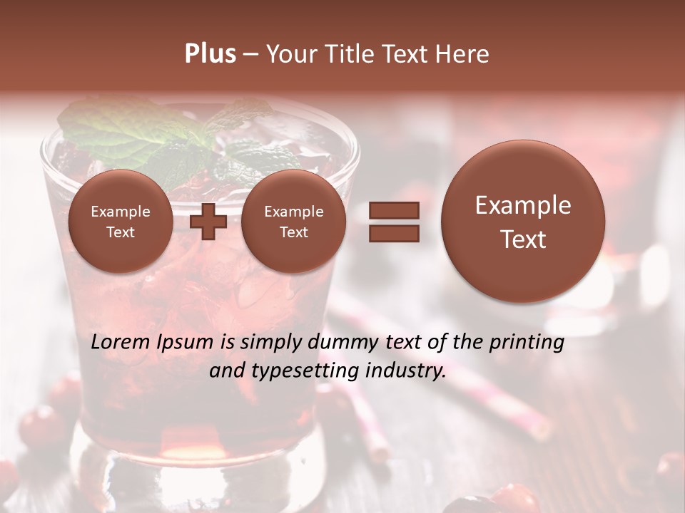 Alcoholic Liquid Food PowerPoint Template