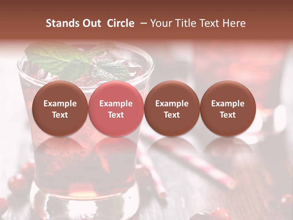 Alcoholic Liquid Food PowerPoint Template