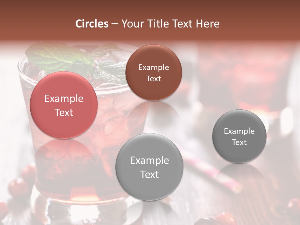 Alcoholic Liquid Food PowerPoint Template