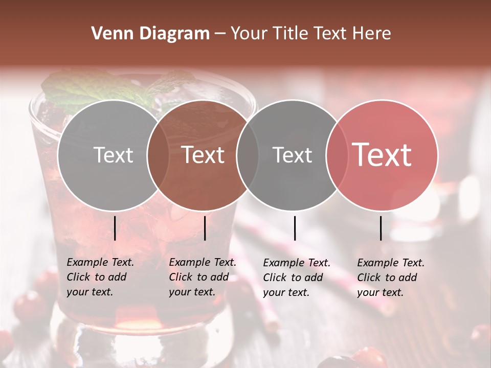Alcoholic Liquid Food PowerPoint Template