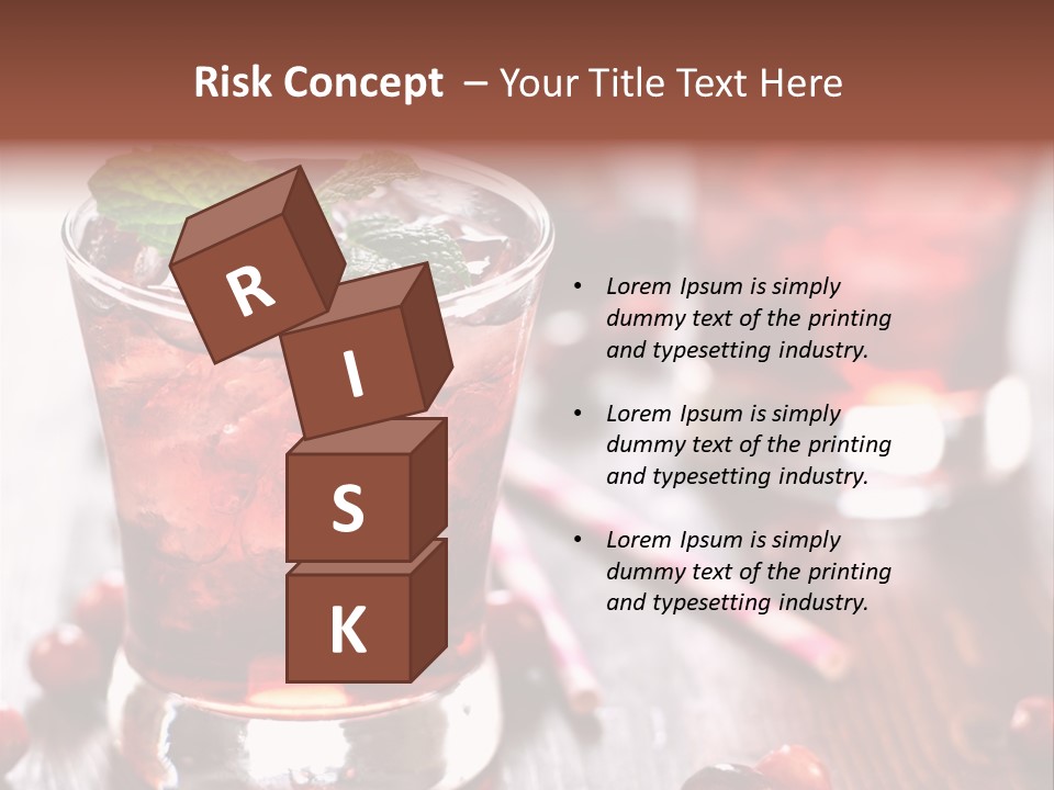 Alcoholic Liquid Food PowerPoint Template